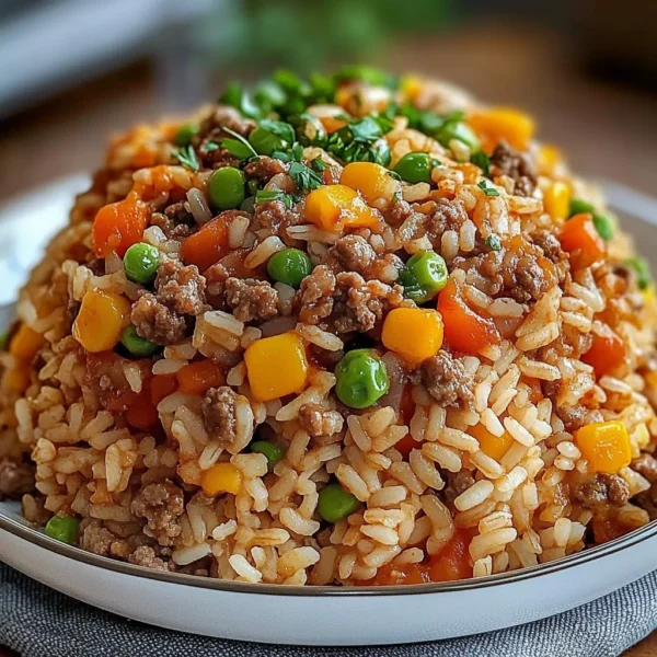 Dirty Rice Ground Beef Bowl