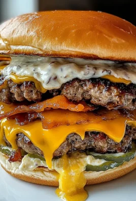 Double-Decker Smash Burger With Ranch