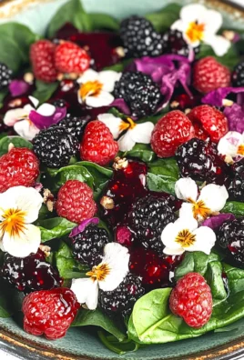 EASY SPINACH AND BLACKBERRY SALAD