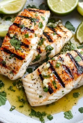 Easy Grilled Halibut with Cilantro Lime Butter