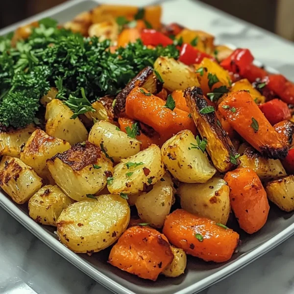 Garlic Roasted Vegetables Recipe is a must-try dish!