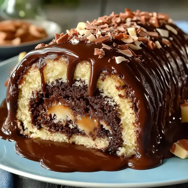 German Chocolate Cake Roll