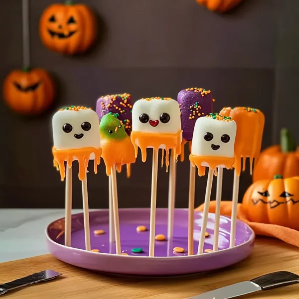 Halloween Marshmallow Pops