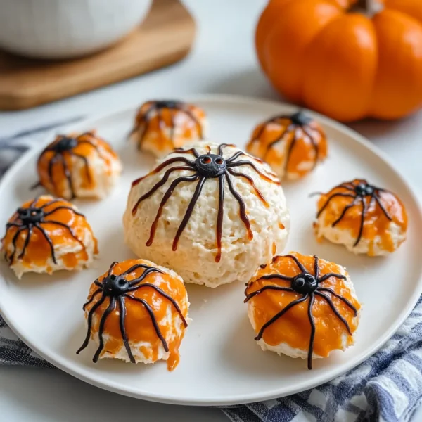 Halloween Spider Cheese Ball Recipe