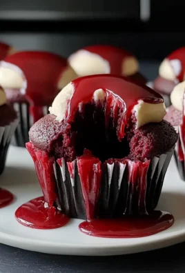 Halloween Vampire Bite Cupcakes