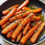 Honey Garlic Butter Roasted Carrots
