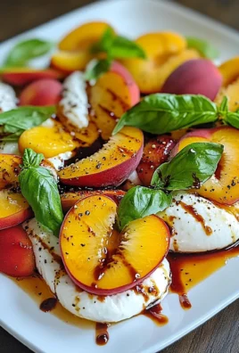 Irresistible Delicious Peach Caprese Salad with Burrata
