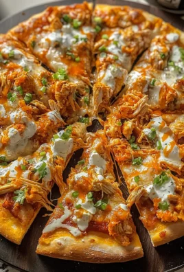 Loaded Buffalo Chicken Pizza
