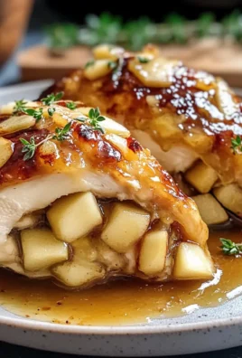 Maple Glazed Apple and Brie Stuffed Chicken