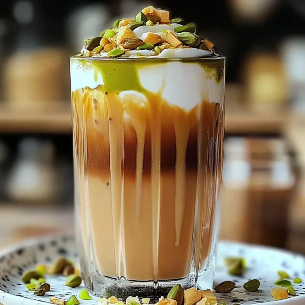PISTACHIO CARDAMOM ICED COFFEE RICH AND REFRESHING DRINK
