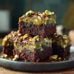 Pistachio Ferrero Rocher Brownies