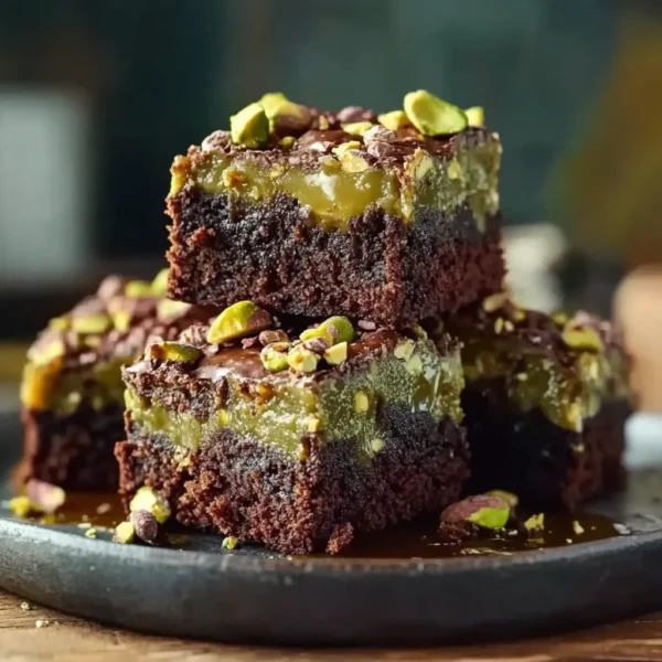 Pistachio Ferrero Rocher Brownies