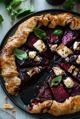 Roasted Beet and Goat Cheese Galette with Balsamic Glaze Recipe