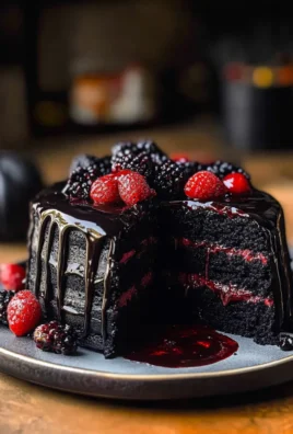 SPOOKY BLACK VELVET HALLOWEEN CAKE
