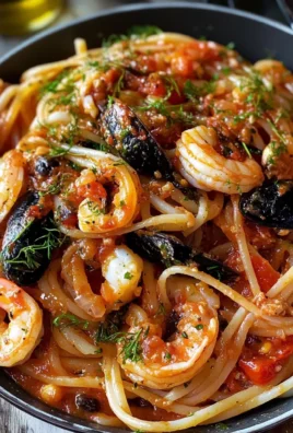 Spicy Tomato Seafood Pasta