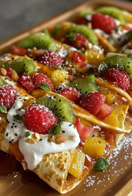 Sweet and Spicy Fruit Pizza Wraps Recipe
