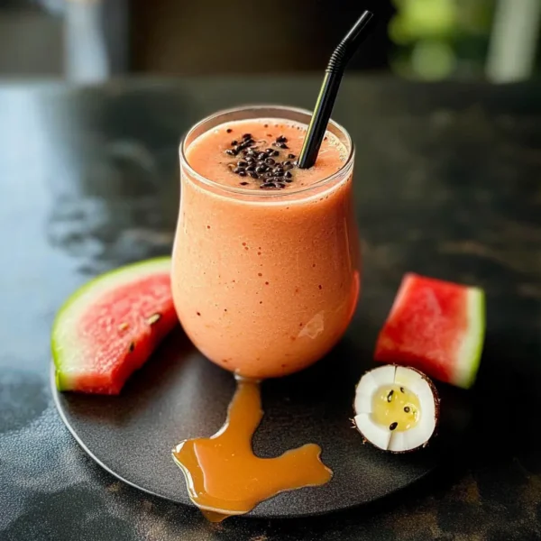 Watermelon coconut smoothie
