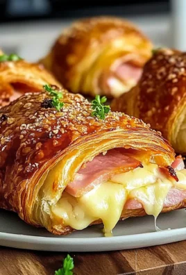 30-Minute Baked Ham and Cheese Croissants