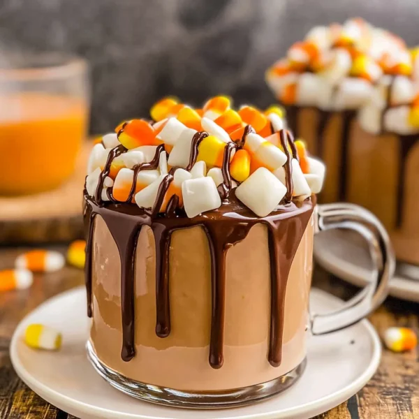 CANDY CORN HOT CHOCOLATE