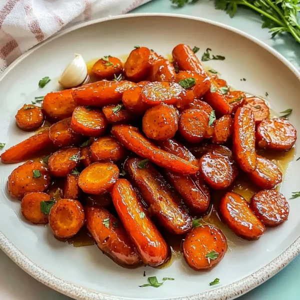 Caramelized Honey Glazed Carrots with Garlic