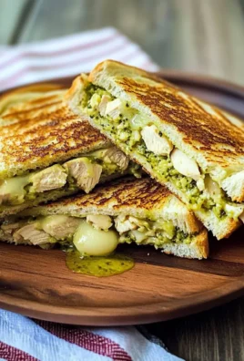 Chicken Salad Panini WIth Pesto & Fontina Cheese