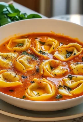 Cozy Tomato Tortellini Soup