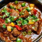 Crock Pot Carne Guisada (Mexican Beef Stew)
