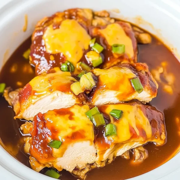 CROCKPOT CHEESY BBQ MONTEREY CHICKEN