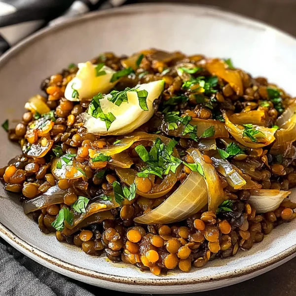 Delightful Caramelized Onions and Lentil Salad Recipe