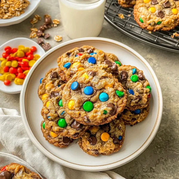 Flourless Monster Cookies
