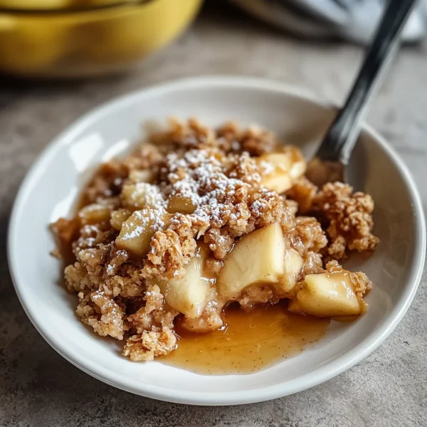 HEALTHY BREAKFAST APPLE CRUMBLE