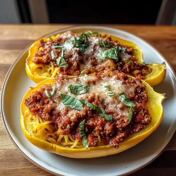Healthy Spaghetti Squash Bolognese