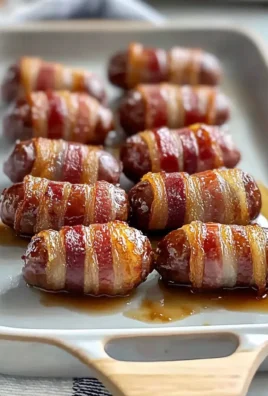 Irresistible Bacon-Wrapped Cocktail Sausages