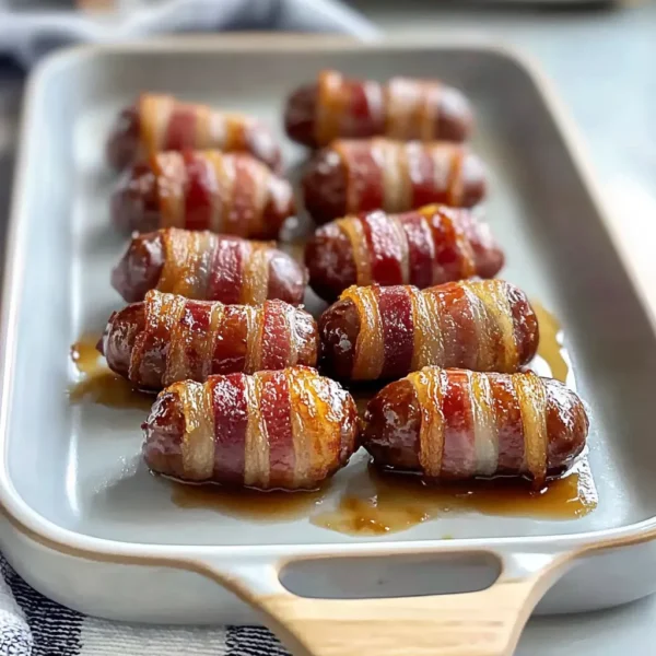 Irresistible Bacon-Wrapped Cocktail Sausages