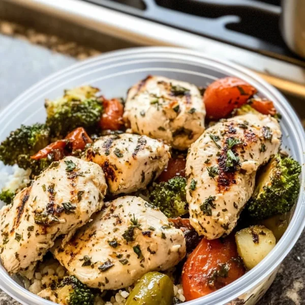 Italian Chicken Meal Prep Bowls