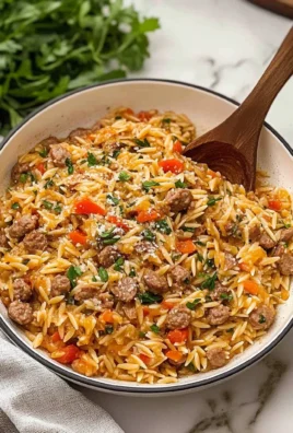 Italian Sausage Orzo Pasta