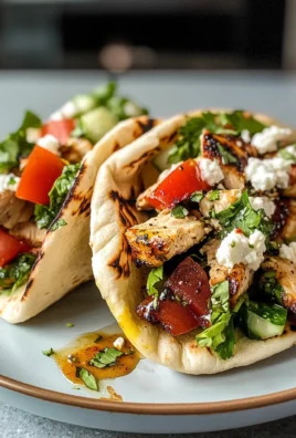 Mediterranean Style Chicken Pitas