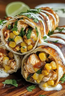 Quick Mexican Street Corn Chicken Wraps