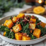 ROASTED BUTTERNUT SQUASH AND KALE SALAD