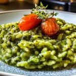 Spinach Basil Pesto Risotto Recipe