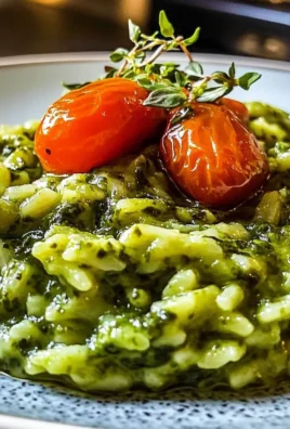 Spinach Basil Pesto Risotto Recipe