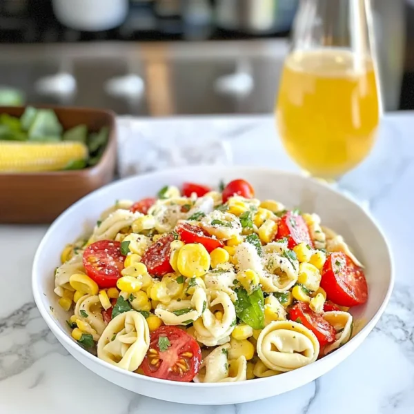 Summer Corn, Tomato, and Tortellini Pasta Salad