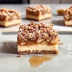 Sweet Apple Crisp Cheesecake Bars