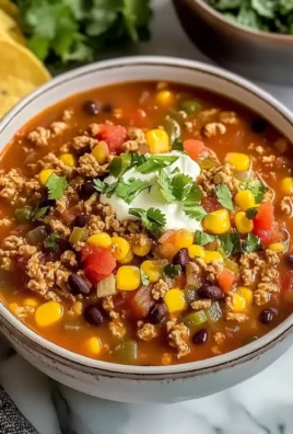 Tasty Turkey Taco Soup