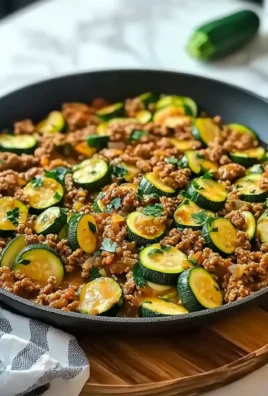 A Cozy Comfort Dish: Ground Turkey and Zucchini Skillet
