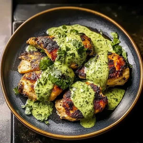 Best Peruvian Chicken with Creamy Green Sauce Recipe