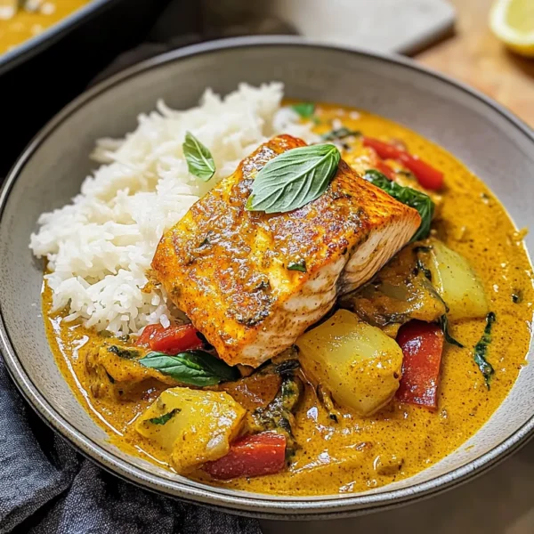 CARIBBEAN-STYLE COCONUT CURRY SALMON