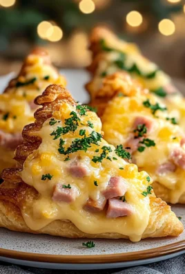 Cheddar and Ham Stuffed Christmas Trees