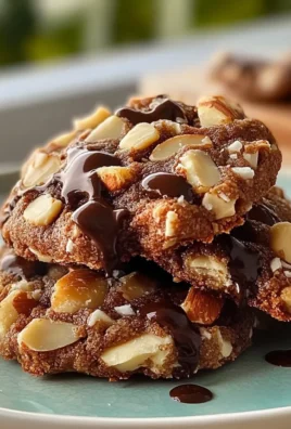 Chocolate Coconut Cookies with Almonds