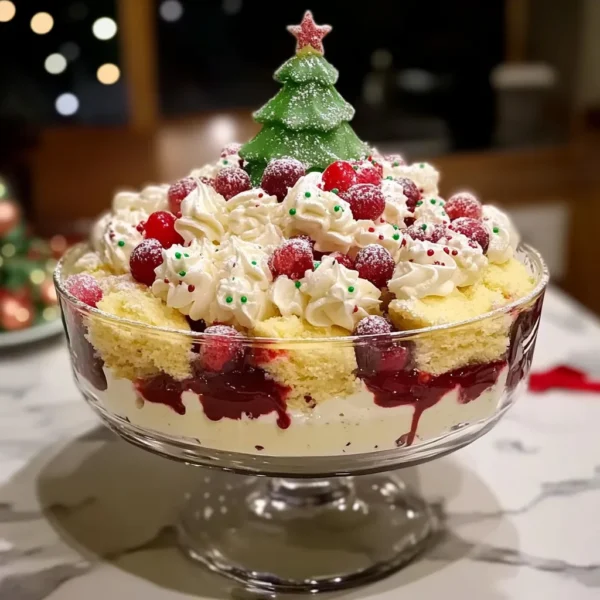 Christmas Tree Cake Trifle